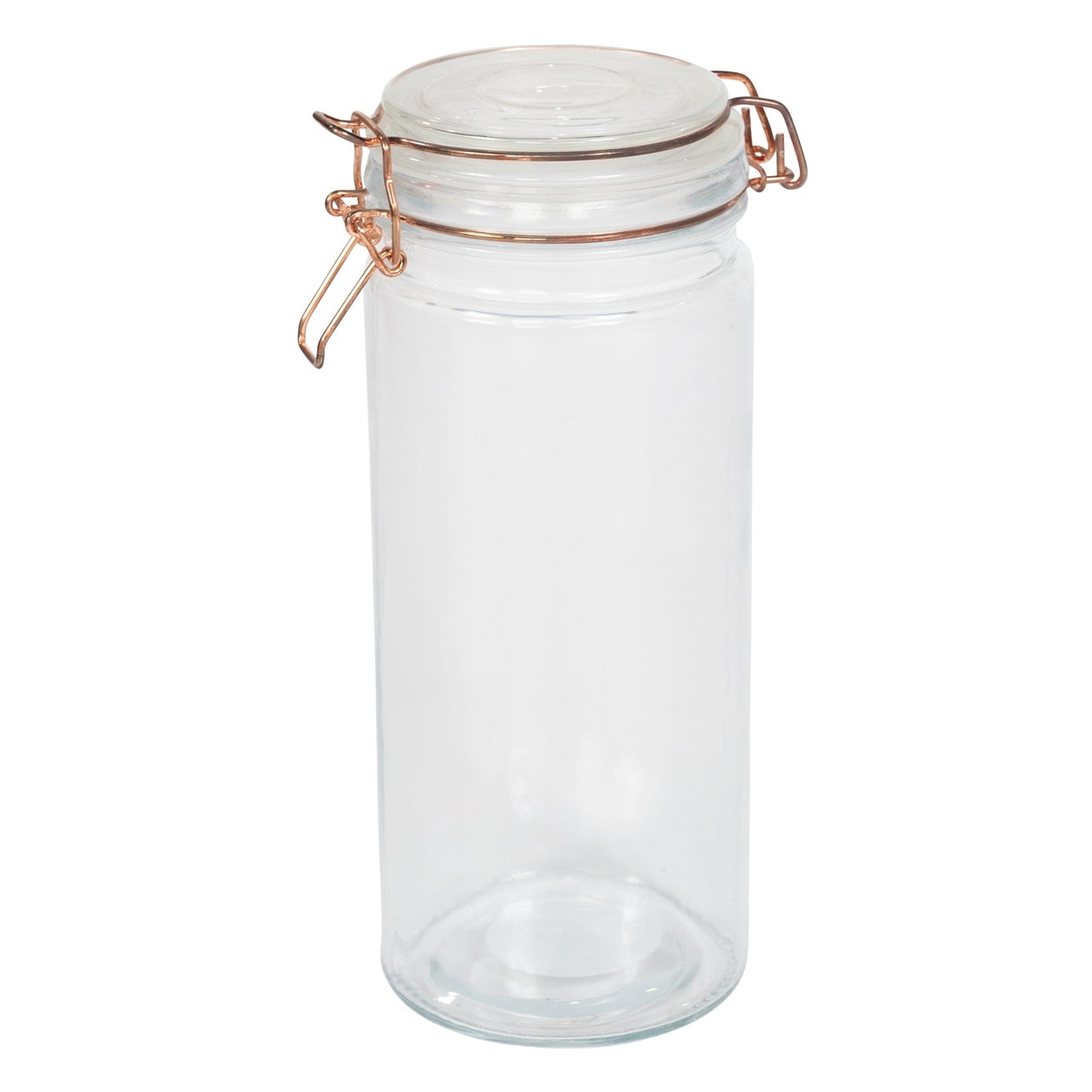 Kitchen Storage Jar With Copper Clip 25cm