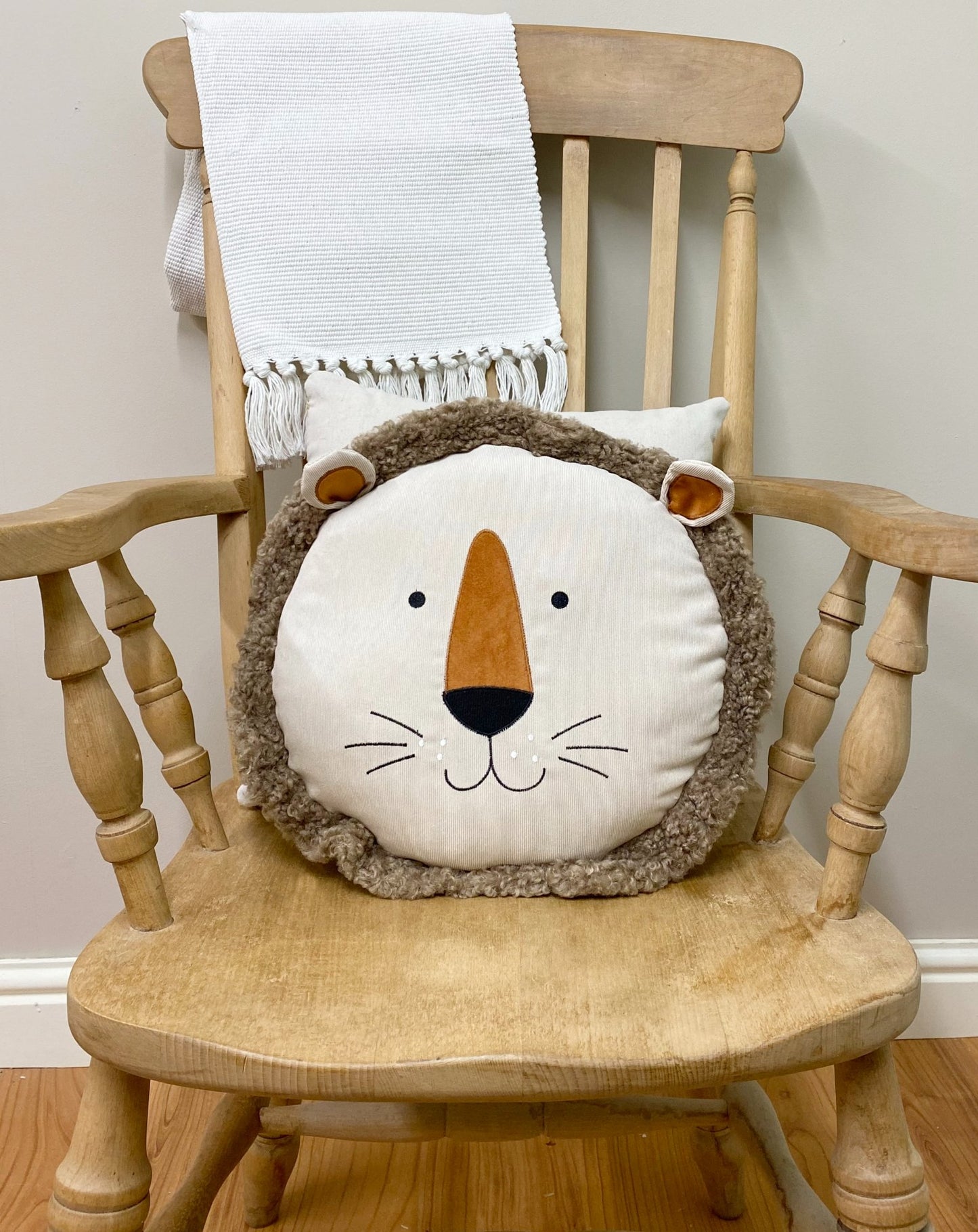 Lion Face Scatter Cushion 40cm